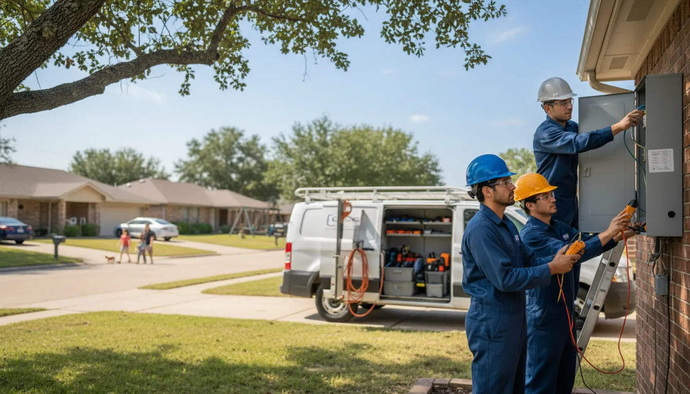 Certified electrician providing emergency electrical services in Winston, MO